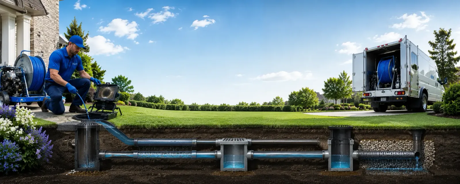 Outdoor drain cleaning information for Isabel, SD